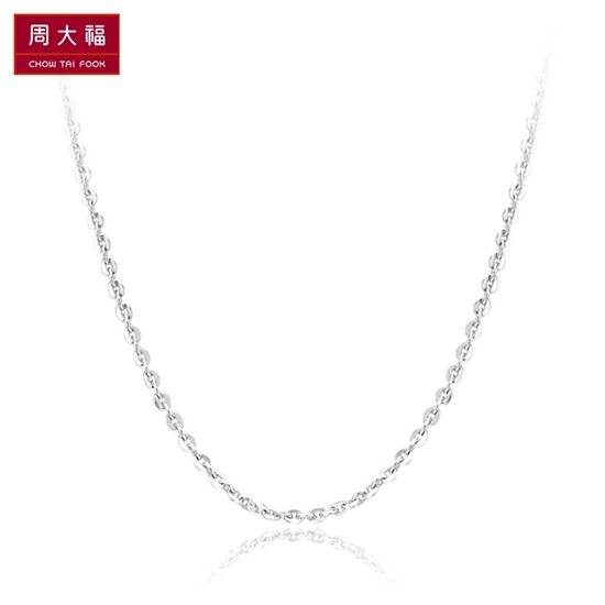 周大福 时尚十字链 925银项链 ab37350 40cm