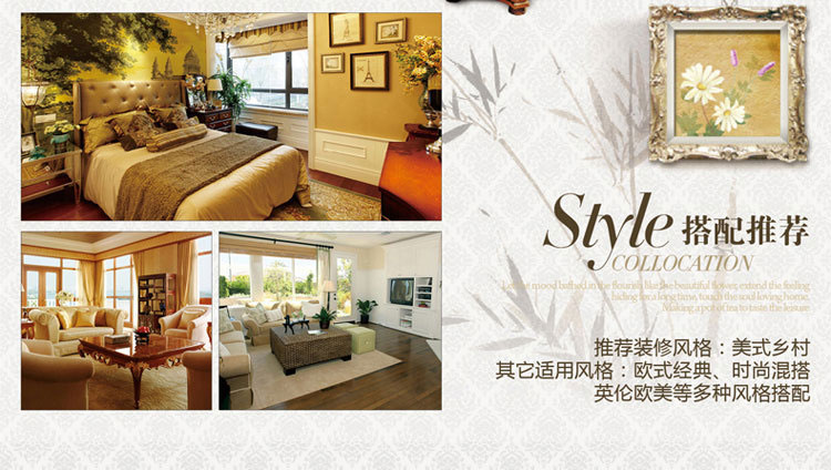 SINGU昇谷 欧式复古吊扇灯 客厅餐厅风扇灯 卧室书房带灯吊扇 风扇吊灯SG823-5 标配线控