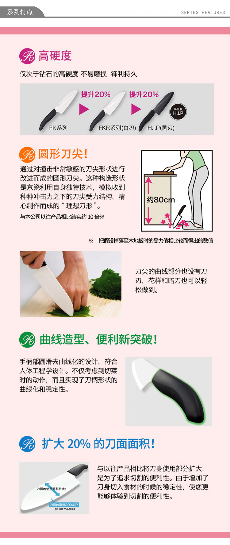 京瓷KYOCERA  陶瓷刀具套装 礼盒套装三德菜刀 二件套 FK-075/160 黑柄黑刃