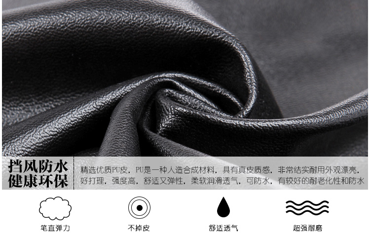 2015款薄绒pu皮裤女 女士仿皮打底裤外穿春秋冬款显瘦小脚裤潮 黑色 XS