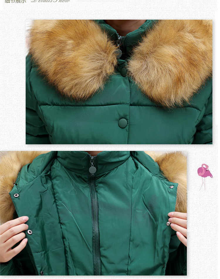 冰绒羊中老年女装2015新款妈妈装冬装加大码连帽上衣韩版长袖棉衣时尚