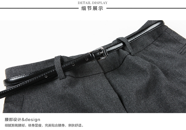 MANGO正装系列纯色修身西装裤5188014296 165/70A