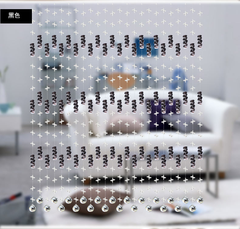 美双绝（MSJ盘龙云海 珠帘门帘屏风水晶帘门帘隔断帘窗帘成品装饰门帘珠帘水晶珠帘玄关帘定制 金色