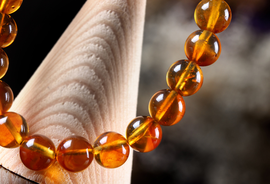 8mm8.63克褐黄圆珠形手链 佩戴佳品 【爱程式珠宝】【图片 价格 品牌 