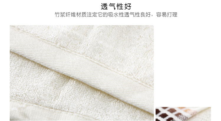 永亮毛巾 竹浆纤维毛巾洗脸洁面巾 擦手吸水巾 黄色单条装