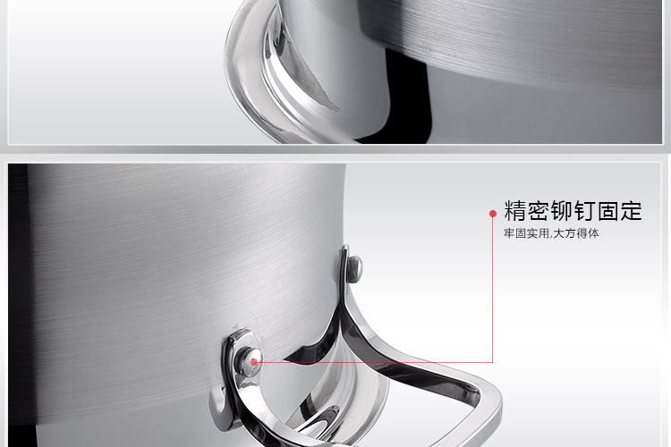 
                                                            越秀不锈钢大蒸锅 24cm-28cm加厚复底蒸笼燃气炖锅 大容量锅具 电磁炉汤锅 配一层蒸格 钢化玻璃盖 28cm内径  7-9人                