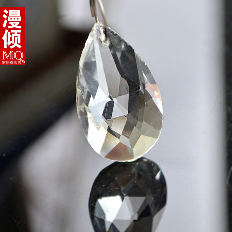 
                                        漫倾（MQ）小橄榄 水晶珠帘水晶隔断帘成品门帘玄关过道帘半帘子卫生间卧室门帘 35条长1.55米【齐平】定制                
