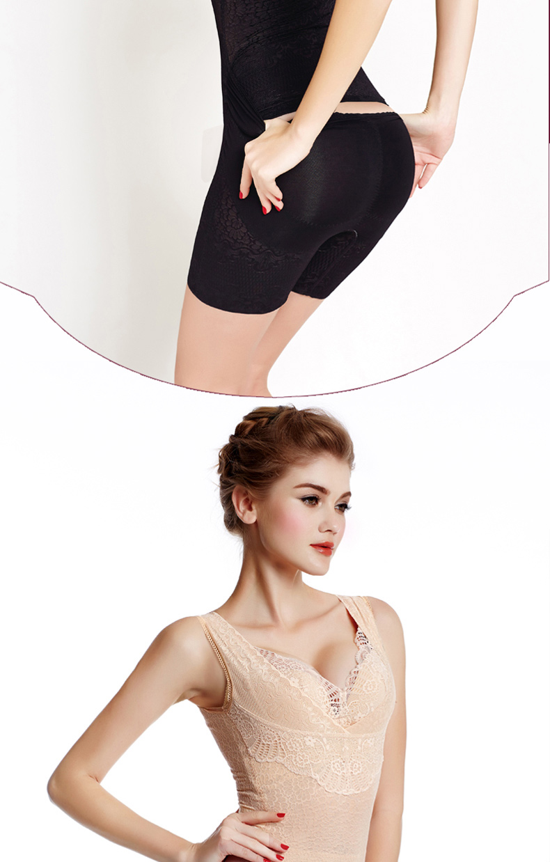 后脱式无痕收腹连体塑身衣产后束腹收腰美体束身燃脂减肚子女士内衣