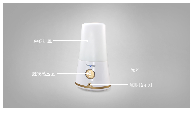 超维一指禅触控节能灯时尚创意可充电台灯LED床头灯露营灯节能环保
