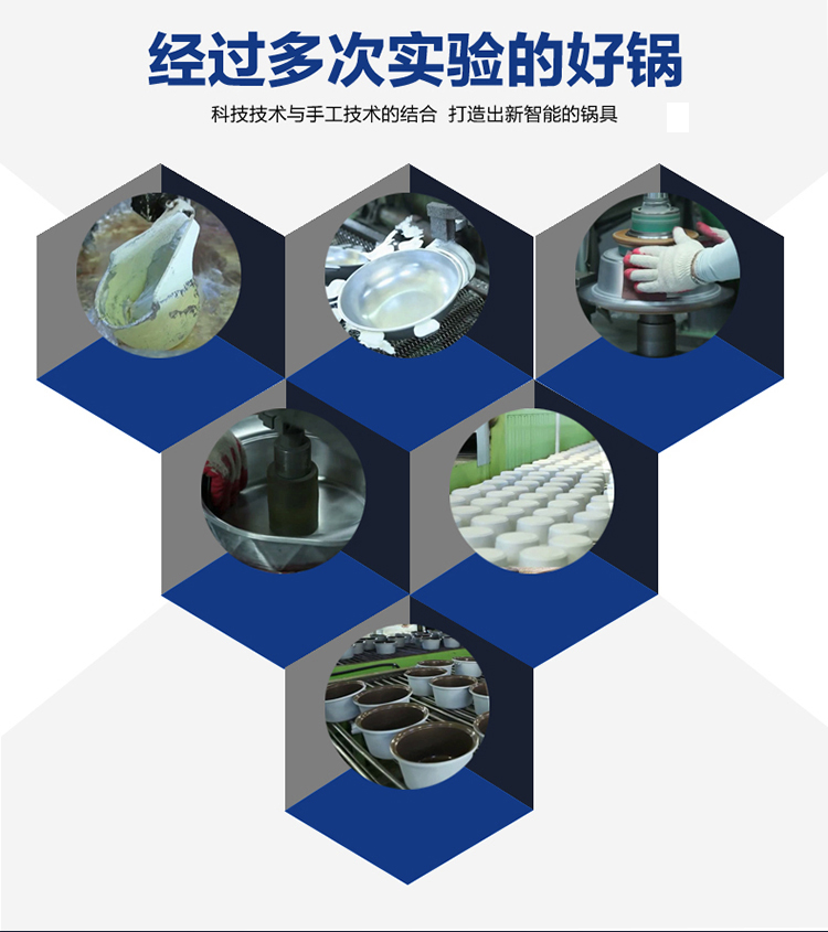 
                                        
                                        韩库（Highcook） 韩国进口蓝宝石系列煎炒锅不粘锅无烟锅平底锅炒菜锅具30cm                