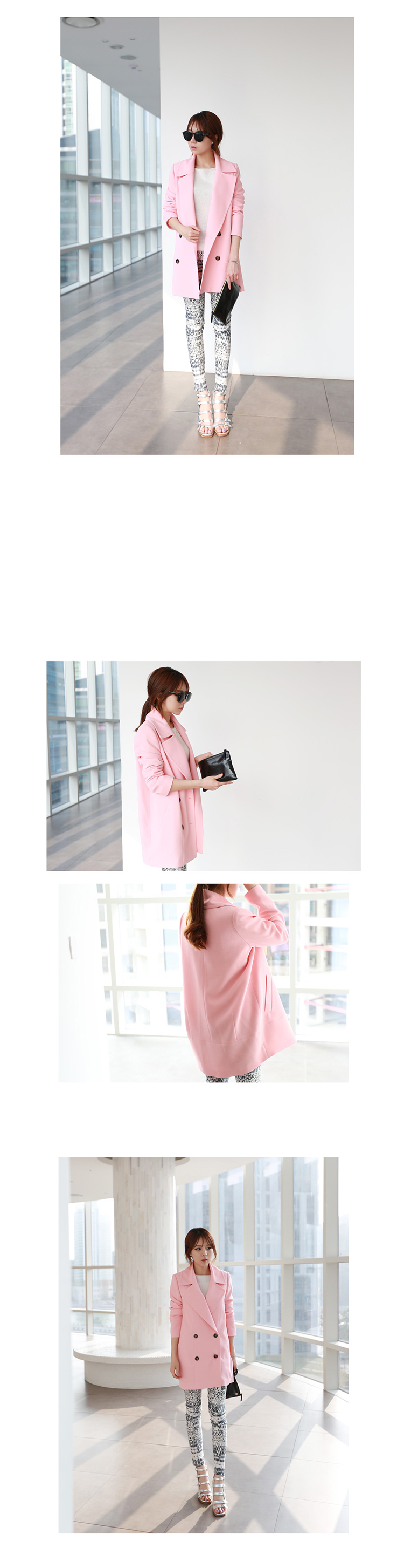 靓丽格慕 短外套女春LLG8160 黄色 L
