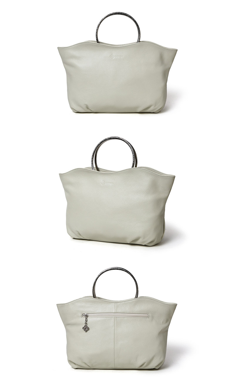 半坡头层牛皮真皮女包简约时尚淑女气质手提包甜美优雅女士包包手提