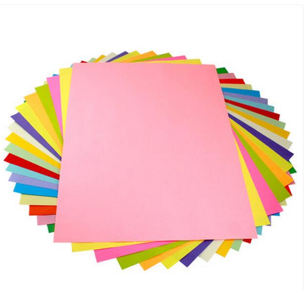 易利丰荧光彩色复印纸a4 100g克100张a4荧光纸手工纸 折纸 彩色纸