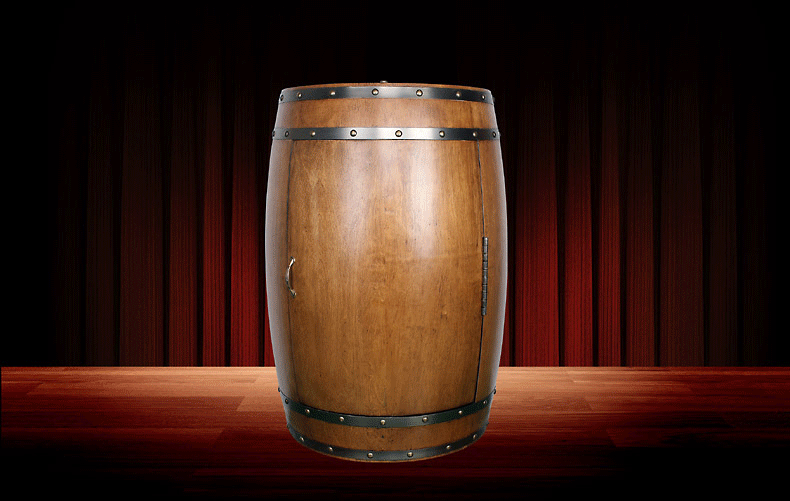 尊堡(zunbao) jcw-48b电子恒温红酒柜 实木酒桶 可放18瓶 65升 18支装