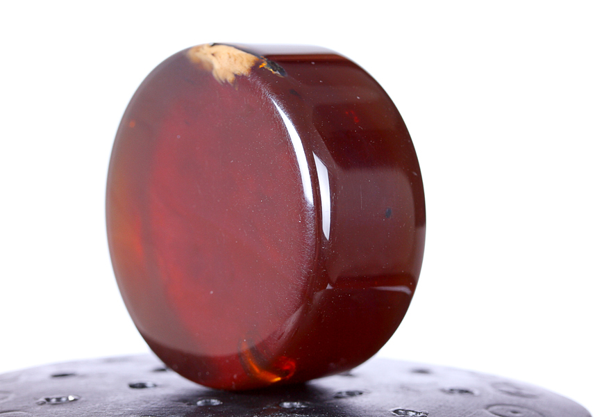 情人节大颗褐红圆块状无孔矿珀挂件2936克shiningbox