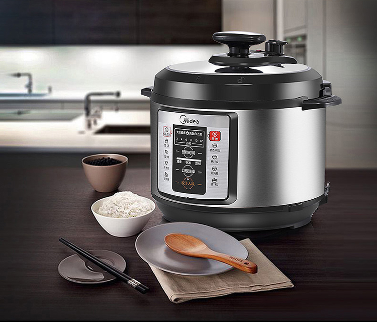 Midea/美的 电压力锅双胆5L智能家用电高压锅电饭煲 汤锅汤煲 煮饭锅