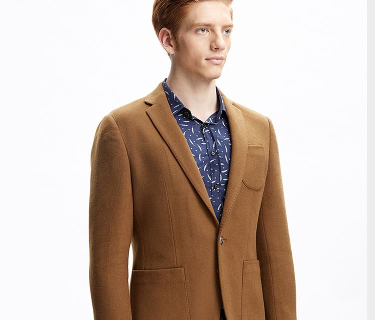 男装 西服 卡丹路(cardanro) cardanro/卡丹路男装单西一粒单排扣时尚