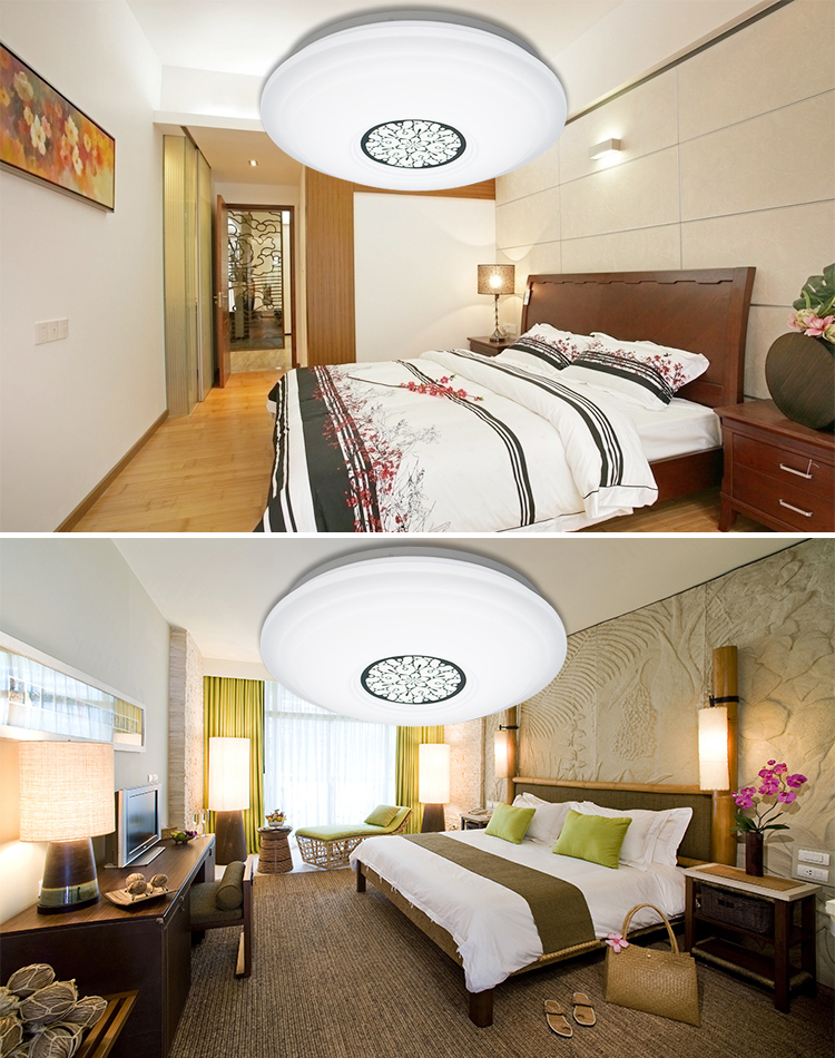 灯饰照明 吸顶灯 曼华(manhua) 曼华led镜盘吸顶灯 卧室客厅灯亚克力