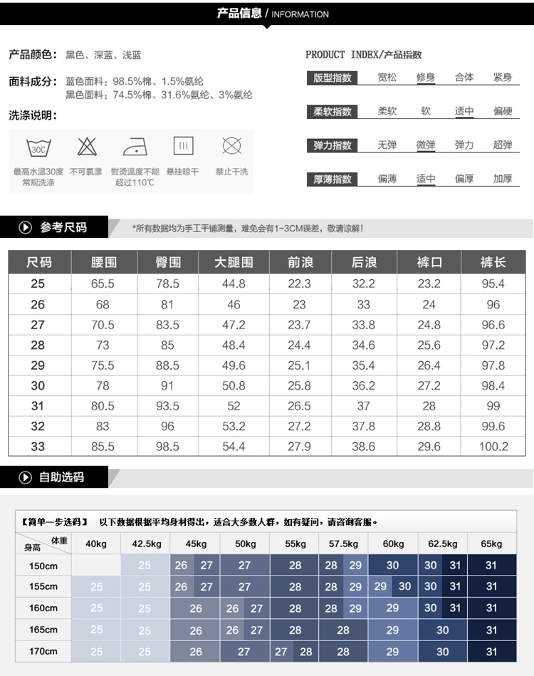浪迪图2015秋冬新品加绒牛仔长裤女高腰牛仔裤女小脚裤弹力显瘦铅笔裤大码裤子 D8567 深蓝 32码(2尺5)