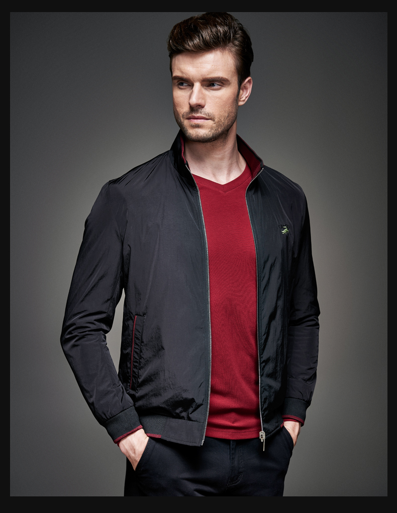 cartelo男士双面穿立领夹克男装2015秋装上新运动休闲外套kcj2169