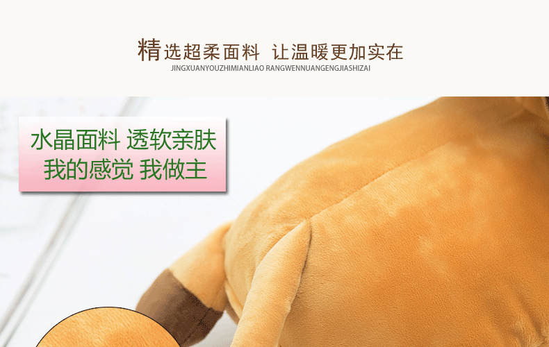 泉力充电热水袋暖腰水袋电热宝暖腰暖手宝暖宝宝注水暖腰电暖宝 水电分离防爆电暖袋 狮子辛巴+防爆夹热水袋