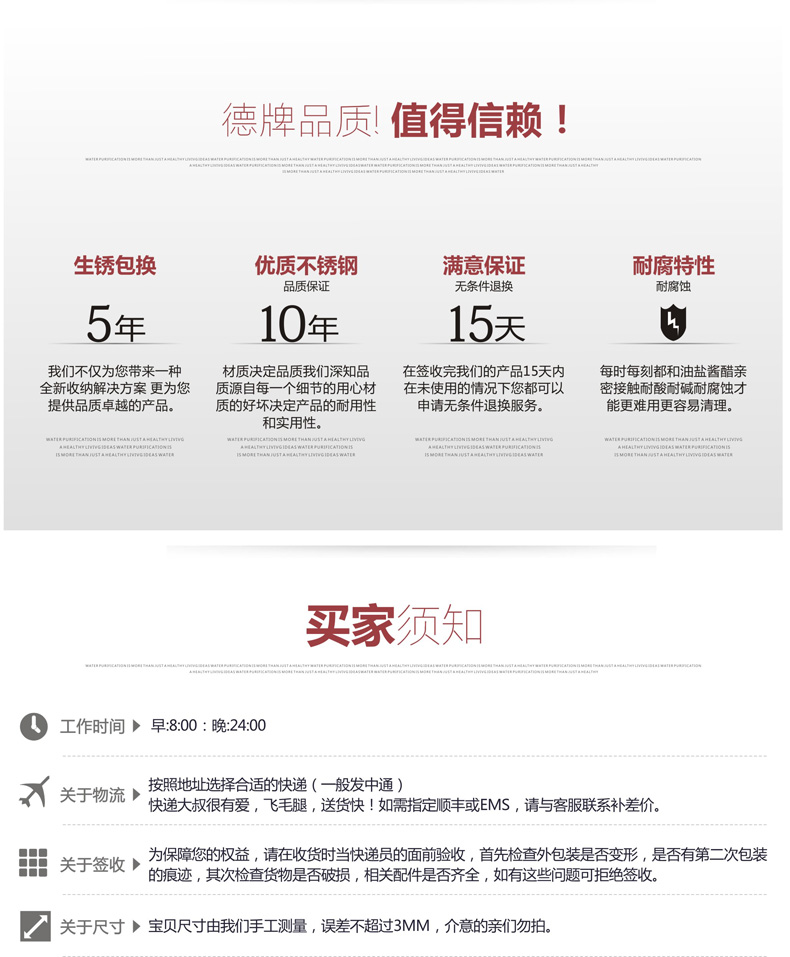 德牌 Delwins 不锈钢水槽沥水篮蓝洗碗刷抹布挂篮 百洁布厨房挂架清洗球挂篮