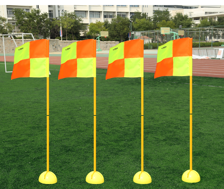etto英途裁判专用足球角旗 分离拼接插地/底座式角旗esa001 002 esa