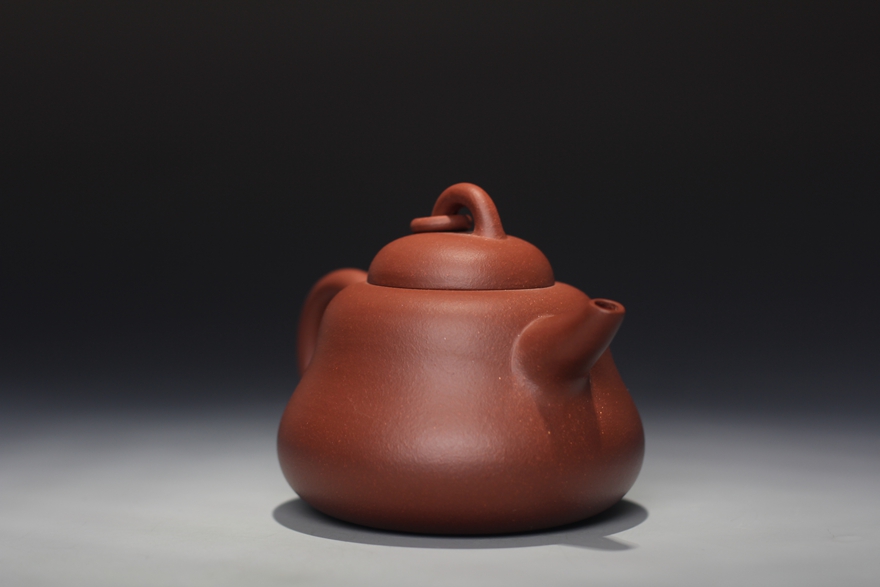 紫砂陶瓷 紫砂 原一厂老艺人 汪伯强 【葫芦】 作品 葫芦壶 容量 270