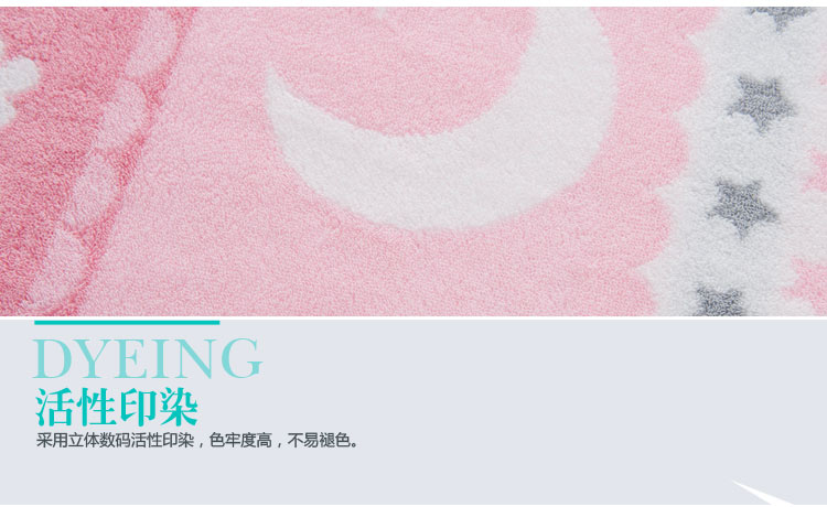 星月恋家纺纯棉枕巾 一对 高密加厚 柔软舒适单双人枕巾 三只小兔枕巾驼色53*73cm 一对