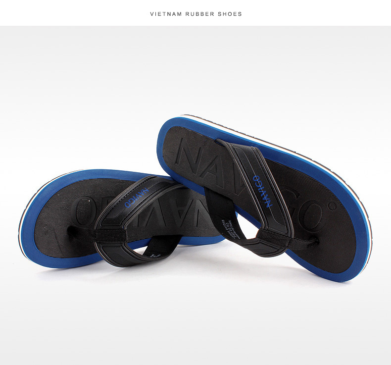 越南橡胶男拖鞋鞋潮流防滑厚底沙滩人字拖鞋男士韩版时