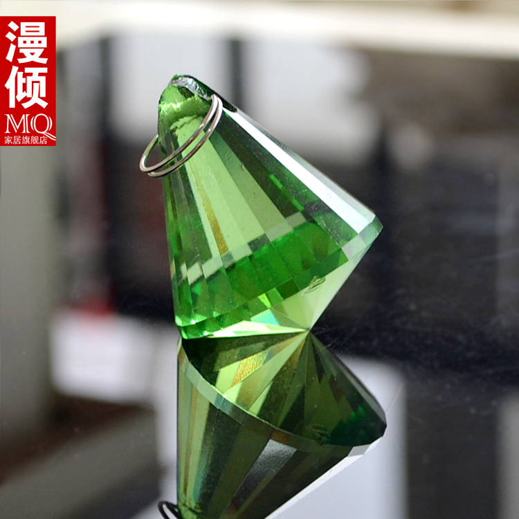 
                                        漫倾（MQ）小橄榄 水晶珠帘水晶隔断帘成品门帘玄关过道帘半帘子卫生间卧室门帘 35条长1.55米【齐平】定制                