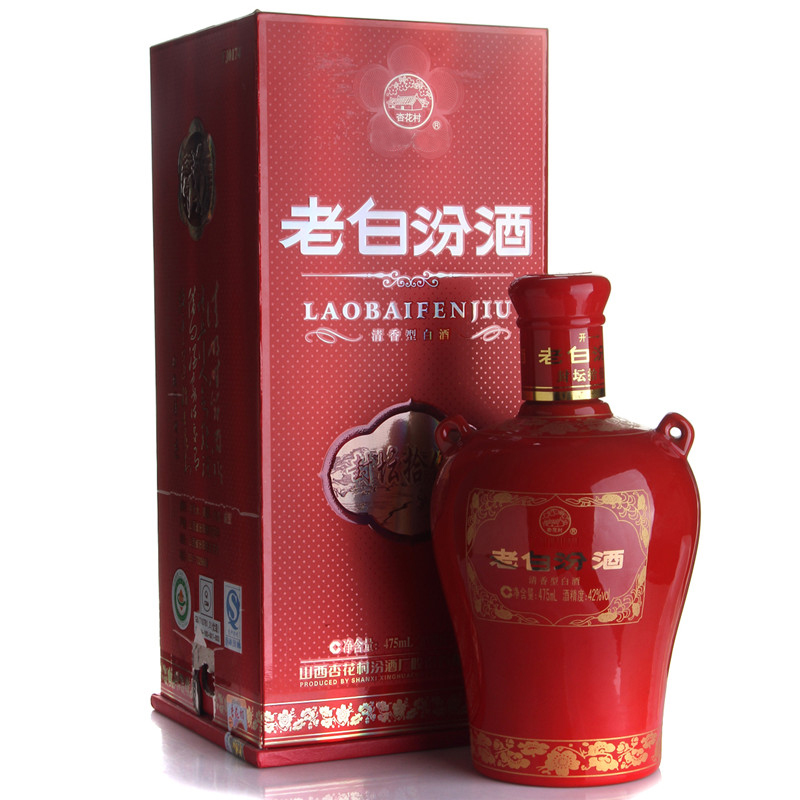 上海白酒汾酒批发,杏花村汾酒 老白汾酒15年42度475ml*6整箱