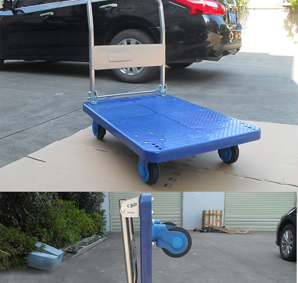 托士达静音平板车小板车手推车拖车搬运小推车小拉车拉货车四轮车豪华