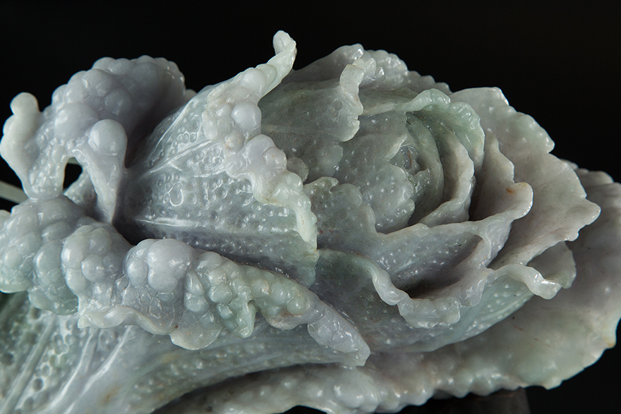 翡翠白菜(摆财) 3.89kg 北玉玉器