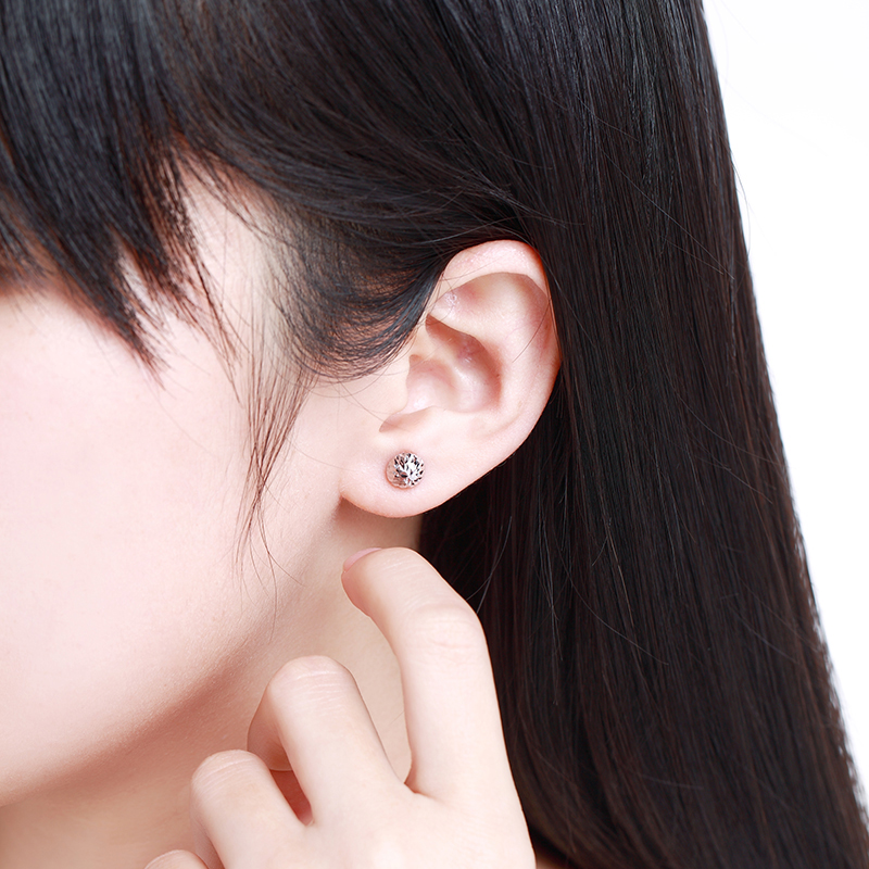 珂兰pt950铂金耳饰白金耳钉女款 b星烁 现货闪发 约1.4-1.5g