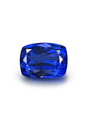 永思珠宝 3.934克拉5a级天然坦桑石裸石戒面彩色宝石订制戒指吊坠