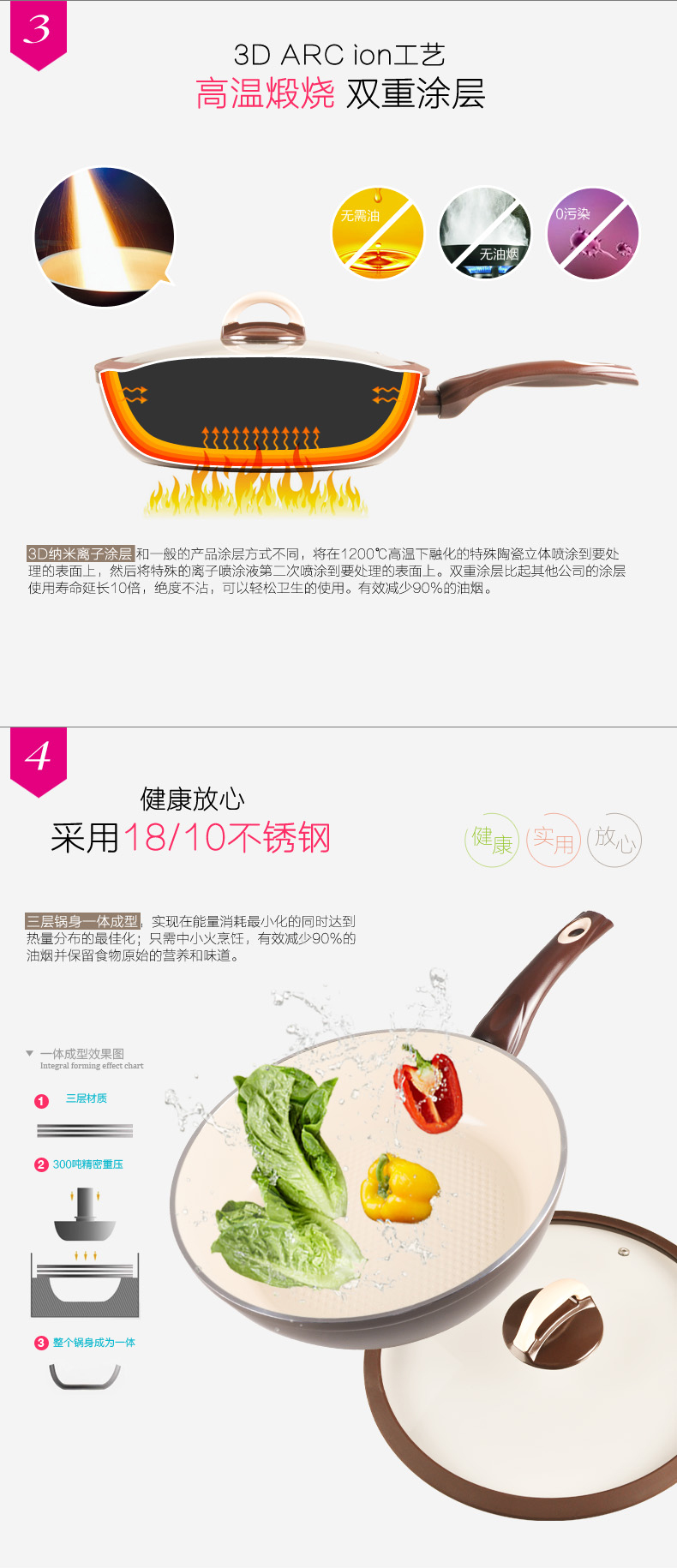 
                                        七鲤（CHINICERA） chinicera 28cm/陶瓷涂层不粘锅/炒锅                