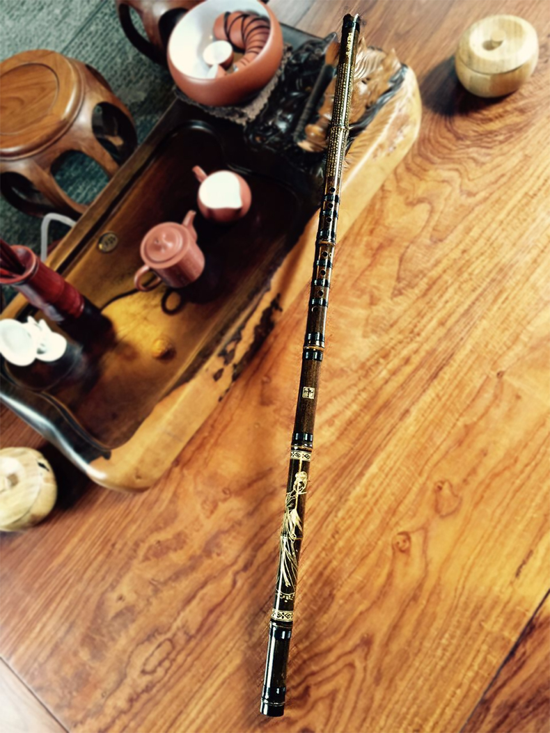玉屏箫笛 葬花吟紫竹收藏洞箫(质朴款)演奏级洞萧 定制款 六孔d调