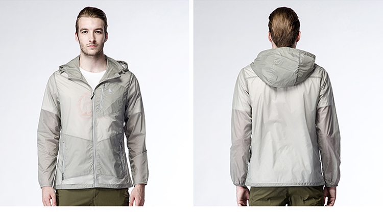 极星(shehe)户外男女情侣款皮肤风衣 轻薄透气短款 941503d 女款嫩芽