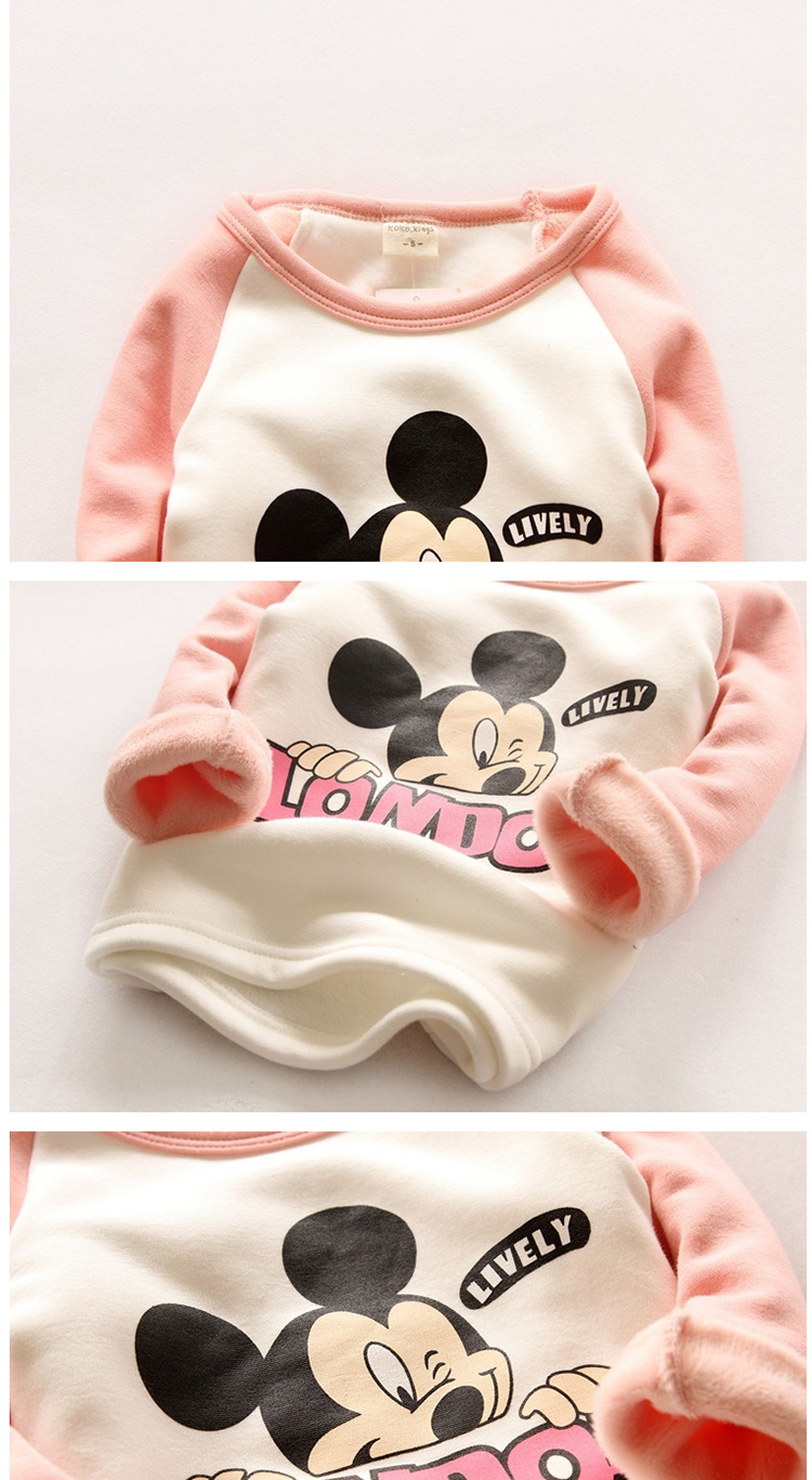 cityhorse2015新潮款韩版秋冬季男女宝宝儿童服装卡通米奇图案长袖t恤