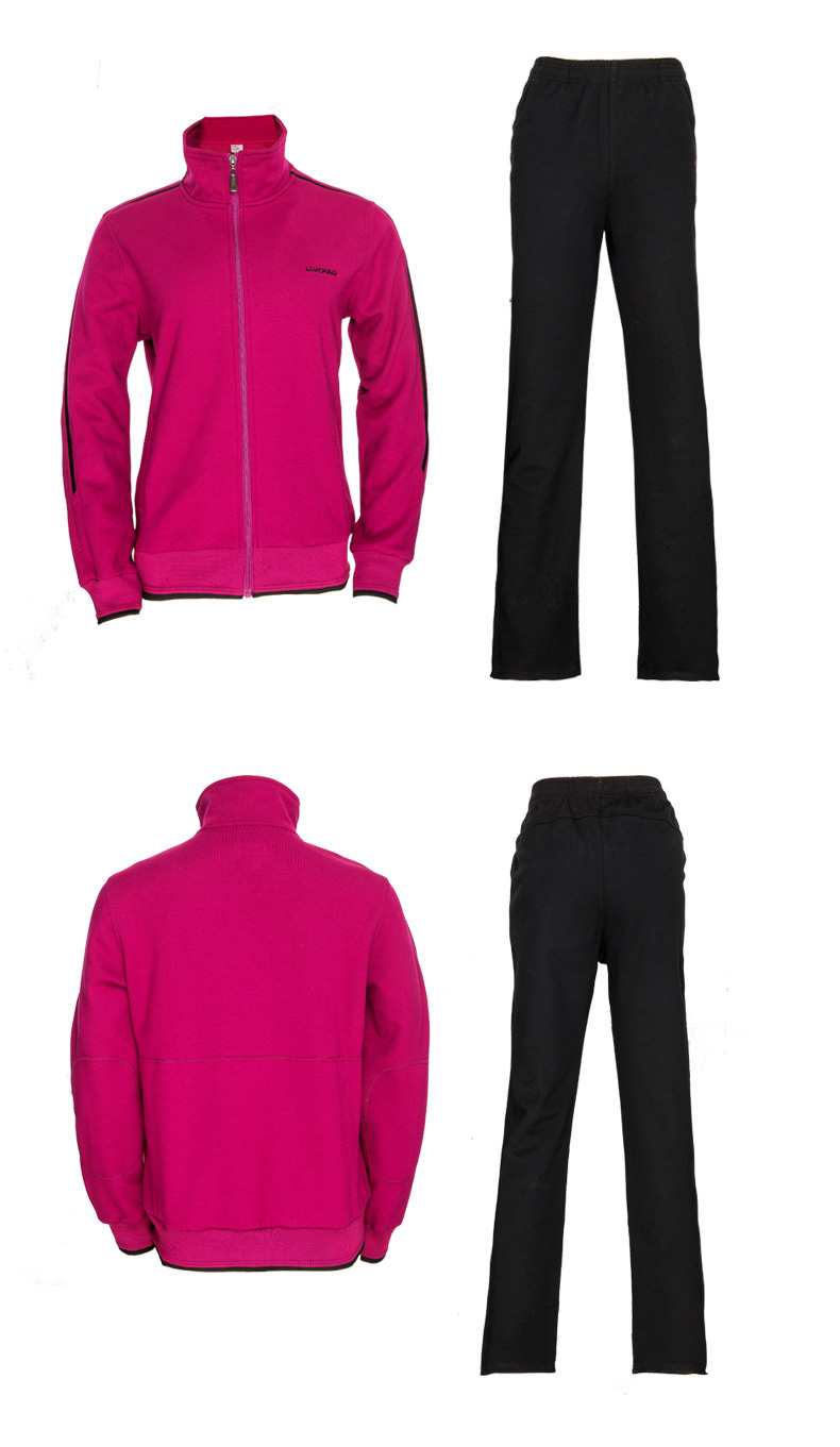 双星运动服六超中老年运动装男女休闲套装加绒加厚秋冬买衣服送 六超