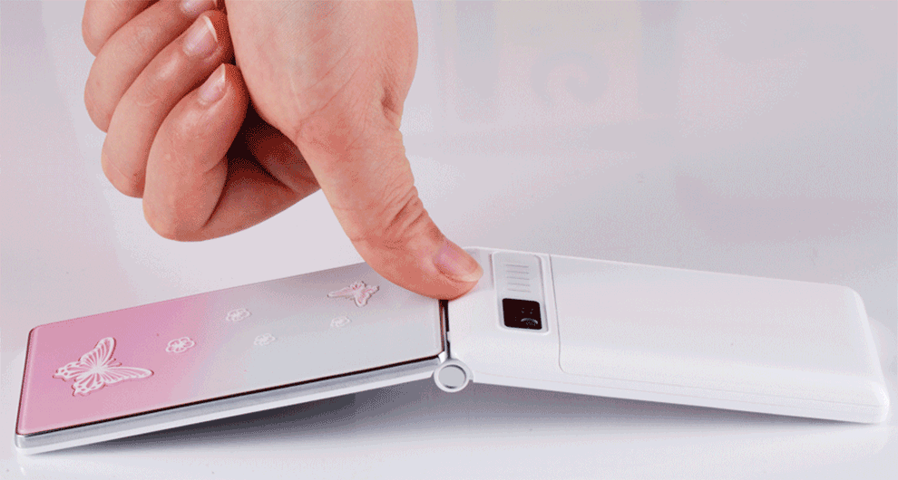 易丰（Ephone）E81 电信2G翻盖女性手机 粉色