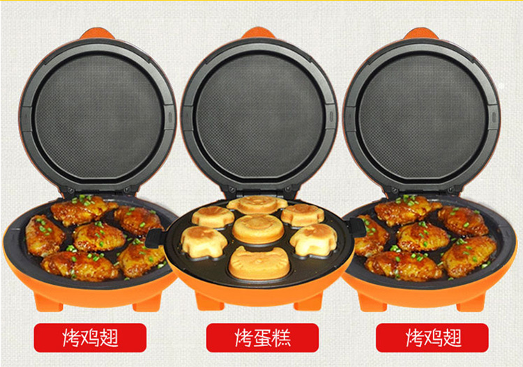 
                                        威仕宝（WEI SHI BAO） 蛋糕机家用全自动电饼铛 多功能橘色                