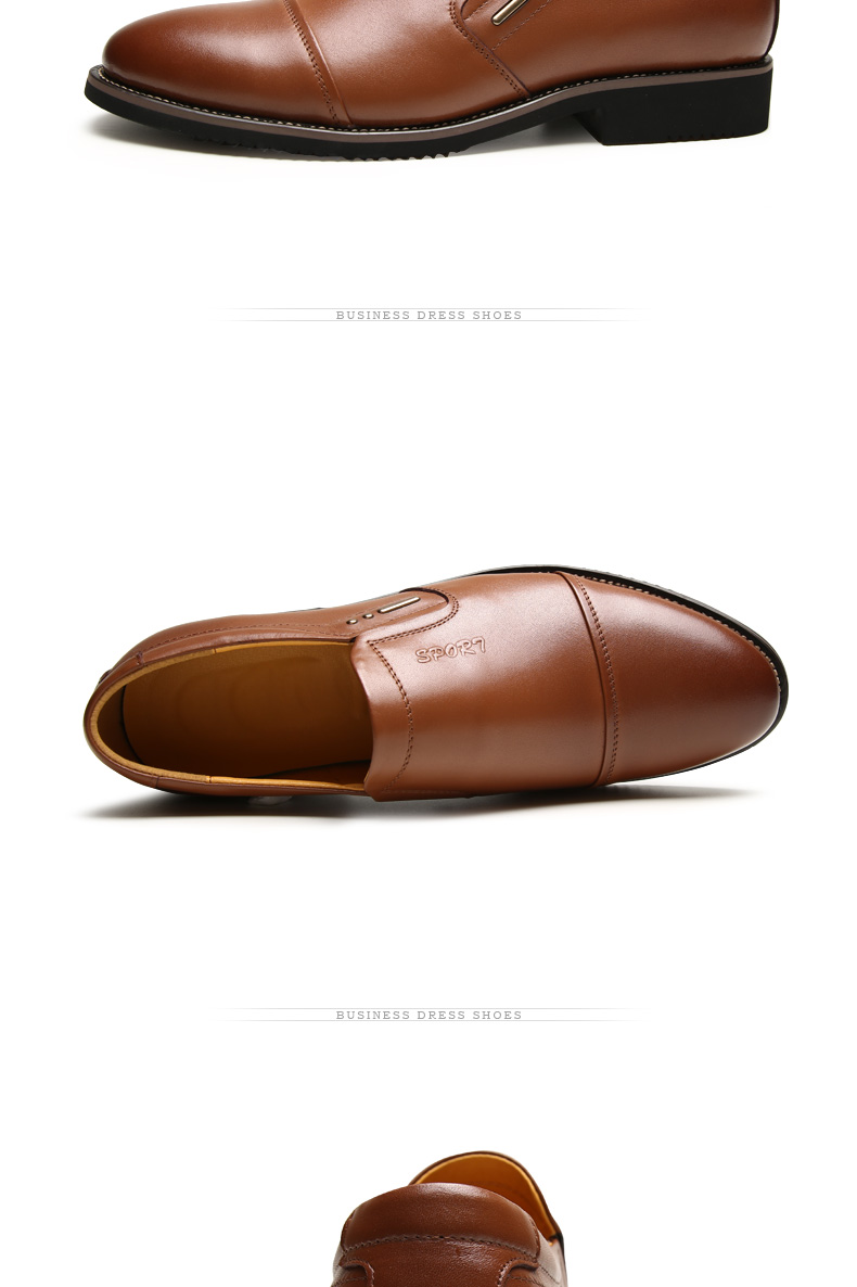 pardasaul/帕达索2016春款秋季男士头层牛皮透气商务套脚真皮皮鞋 pa