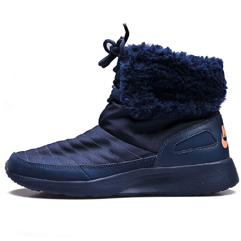 nike耐克女鞋 2015冬季新款复刻运动休闲保暖棉靴807195-484 舰队蓝
