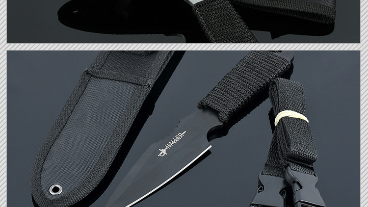 ne户外 绑腿军刀野外求生小直刀 随身刀具户外非折叠 礼品刀具 战术