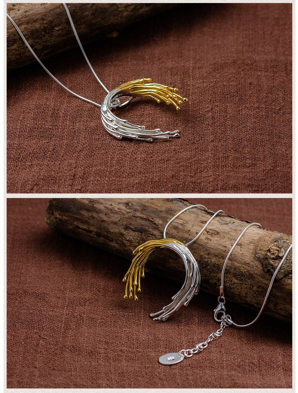 追银族 s925银饰项链 链链不离大套链 泰国艺术银饰 时尚银饰品 纯银