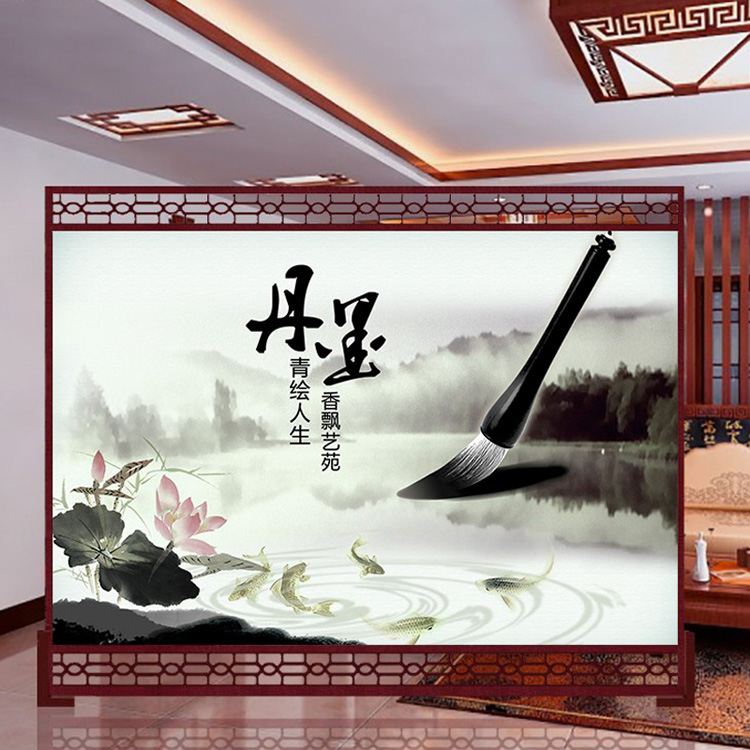 优阁调订制实木屏风隔断进口樟子松木中式双面缕空单扇屏风中式座屏雕花风水墙 2410 240*180四周镂