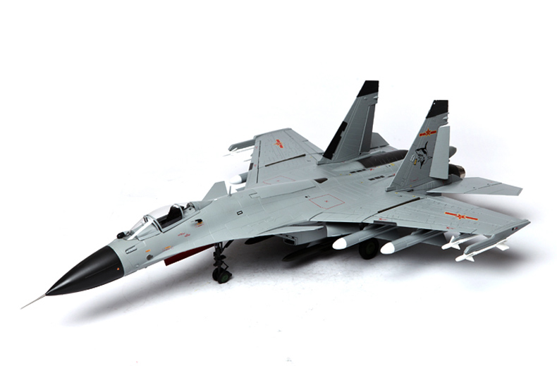 歼15飞机战斗机模型合金132j15航母舰载机飞机模型75cm歼15灰色