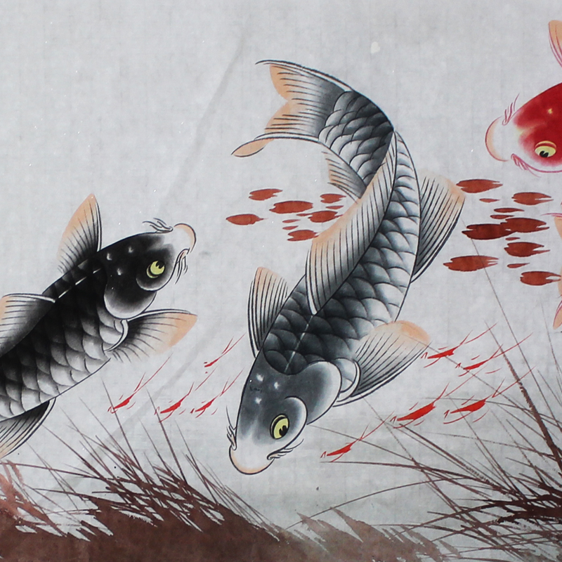 杨自昌《九鱼转运图》小六尺